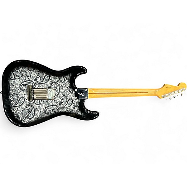 Used Fender Partscaster Silver Paisley Solid Body Electric Guitar