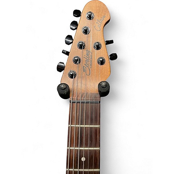 Used Sterling by Music Man Jason Richardson Cutlass 7 Poplar Burst Solid Body Electric Guitar