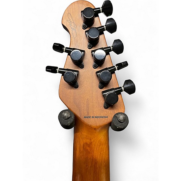 Used Sterling by Music Man Jason Richardson Cutlass 7 Poplar Burst Solid Body Electric Guitar