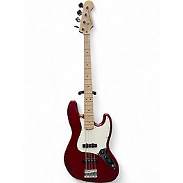 Used Squier Affinity Jazz Bass Candy Apple Red Electric Bass Guitar