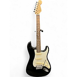 Used Squier Standard Stratocaster Black Solid Body Electric Guitar