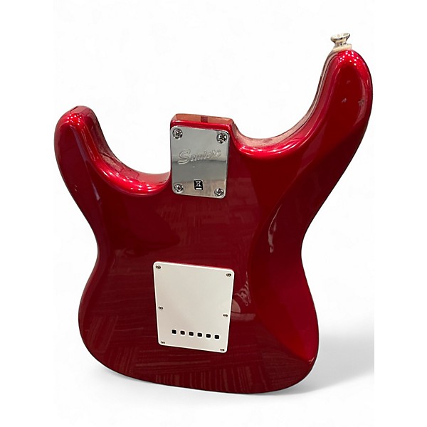 Used Squier Standard Stratocaster Candy Apple Red Solid Body Electric Guitar