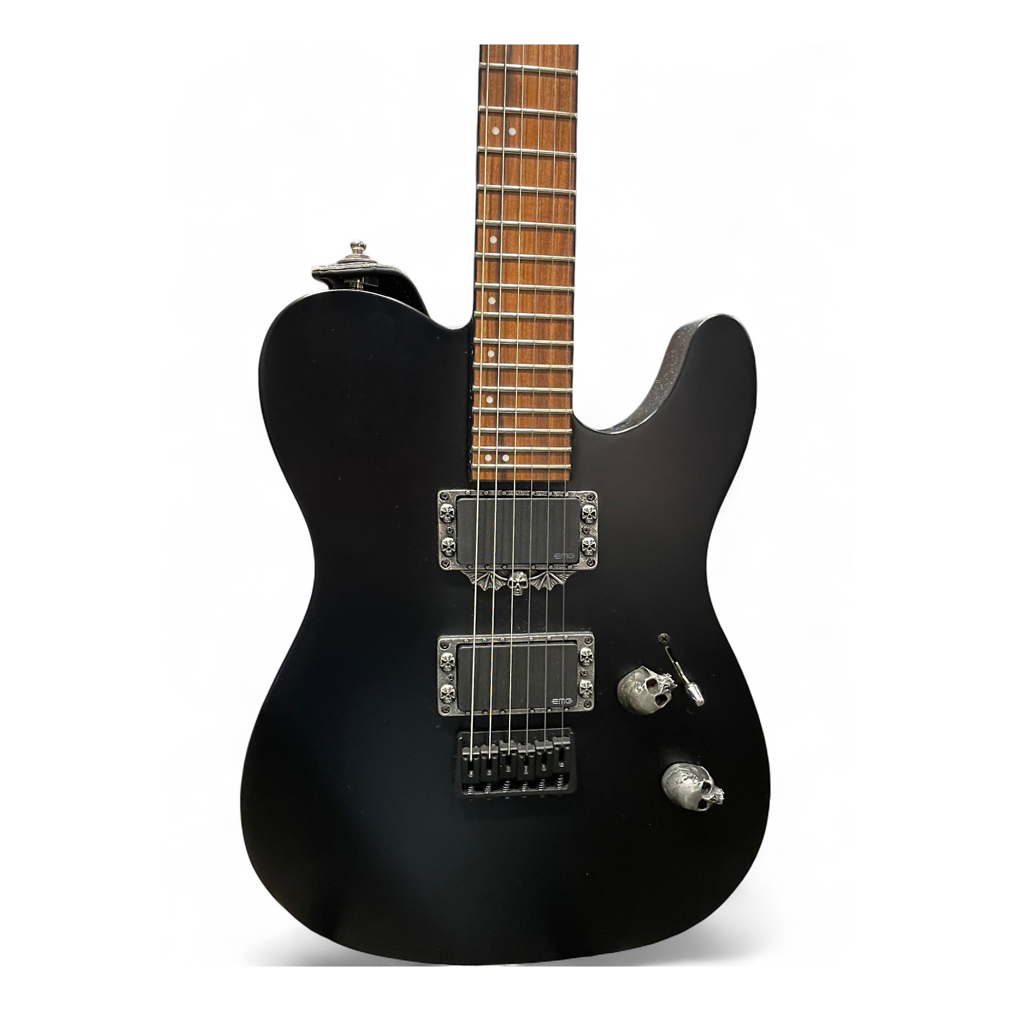 Used ESP LTD te401 Black Solid Body Electric Guitar Black