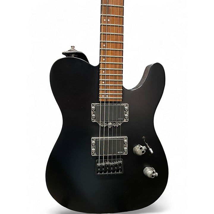 Used ESP LTD te401 Black Solid Body Electric Guitar Black
