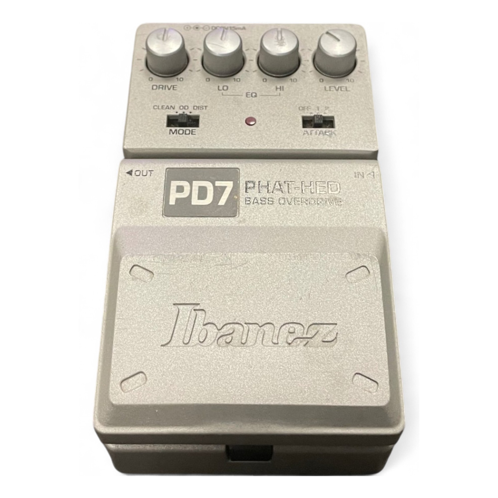 Used Ibanez PD7 PHAT-HED Bass Overdrive Bass Effect Pedal