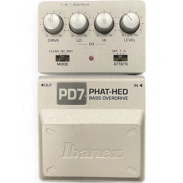Used Ibanez PD7 PHAT-HED Bass Overdrive Bass Effect Pedal