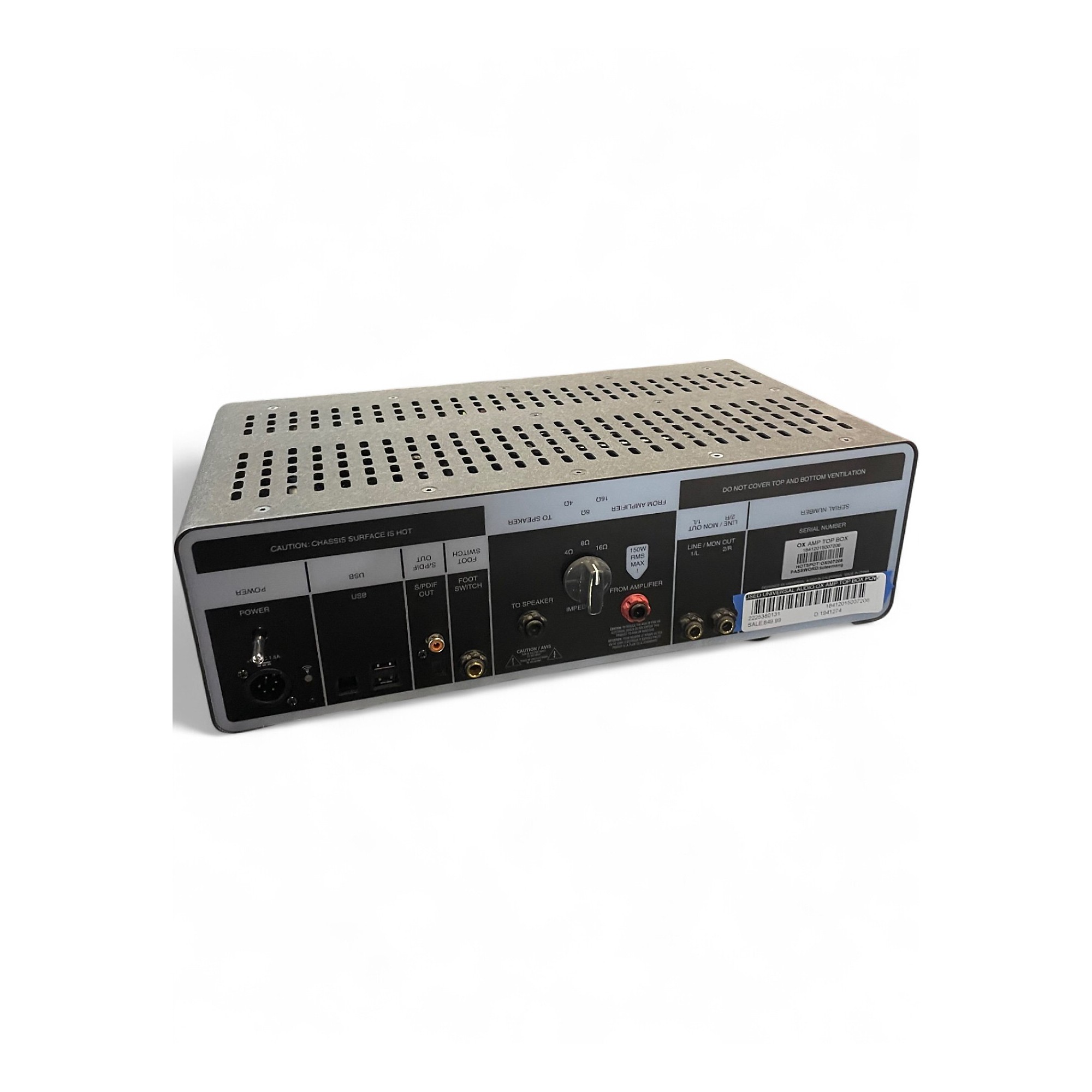 Universal Audio OX Amp Top Box 本体 Amazon.com: Universal Audio Ox Amp Top Box : Musical Instruments