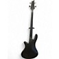 Used Schecter Guitar Research Stiletto Custom 4 String Black Electric Bass Guitar