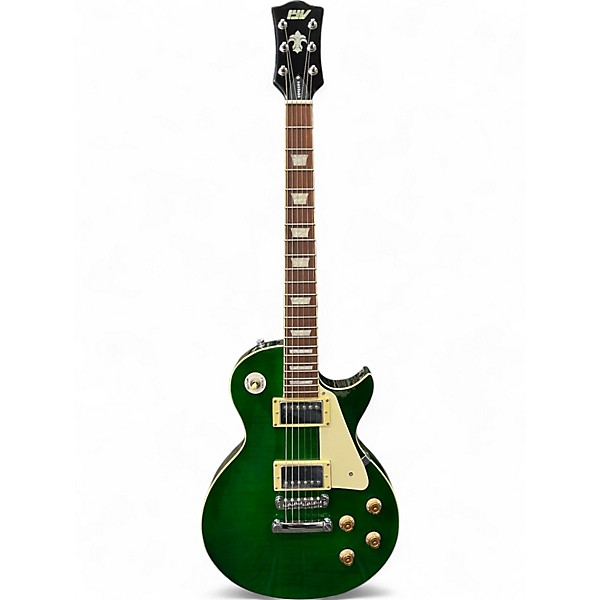 Used Iyv ILS300 Emerald Green Solid Body Electric Guitar