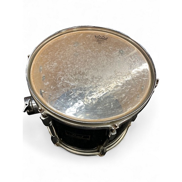 Used Pearl 6 Piece Export Black Drum Kit