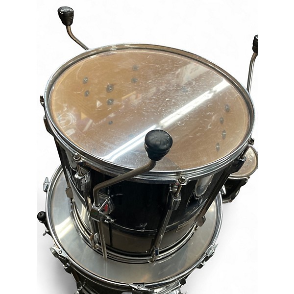 Used Pearl 6 Piece Export Black Drum Kit