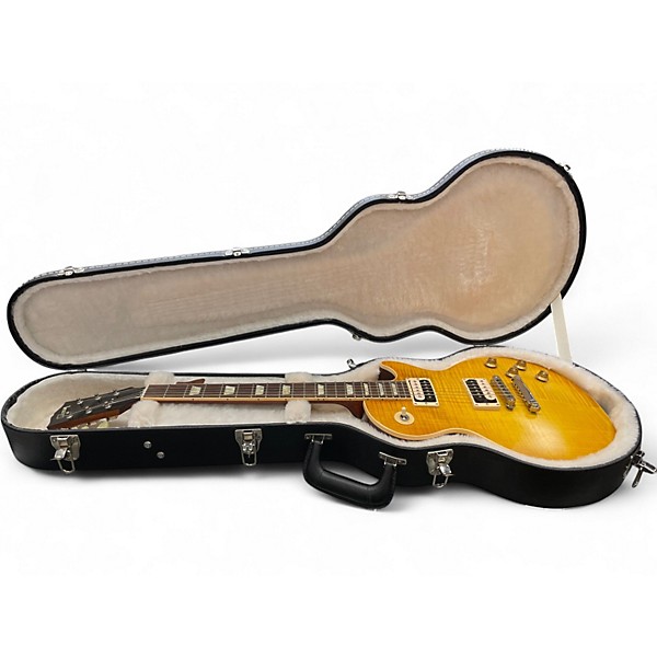 Used 2007 Gibson Les Paul Standard 1960S Neck Honey Burst Solid Body Electric Guitar