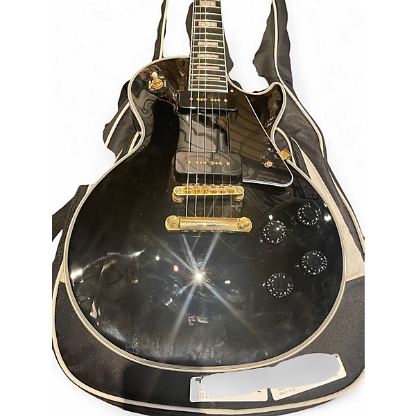 Used Epiphone Les Paul Custom P-90 Ebony Solid Body Electric Guitar