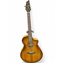 Used Breedlove Pursuit Concert Exotic Myrtlewood Amber Burst Acoustic Electric Guitar