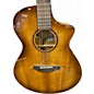 Used Breedlove Pursuit Concert Exotic Myrtlewood Amber Burst Acoustic Electric Guitar