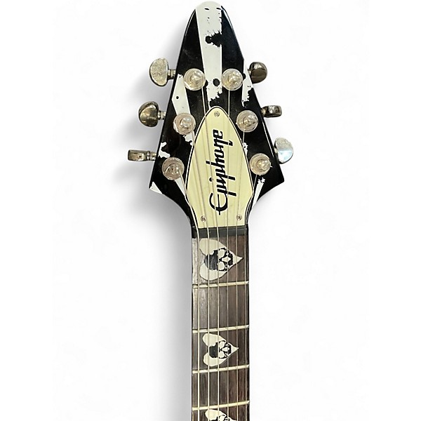 Used Epiphone Love/Death Baritone Flying V Black Baritone Guitars