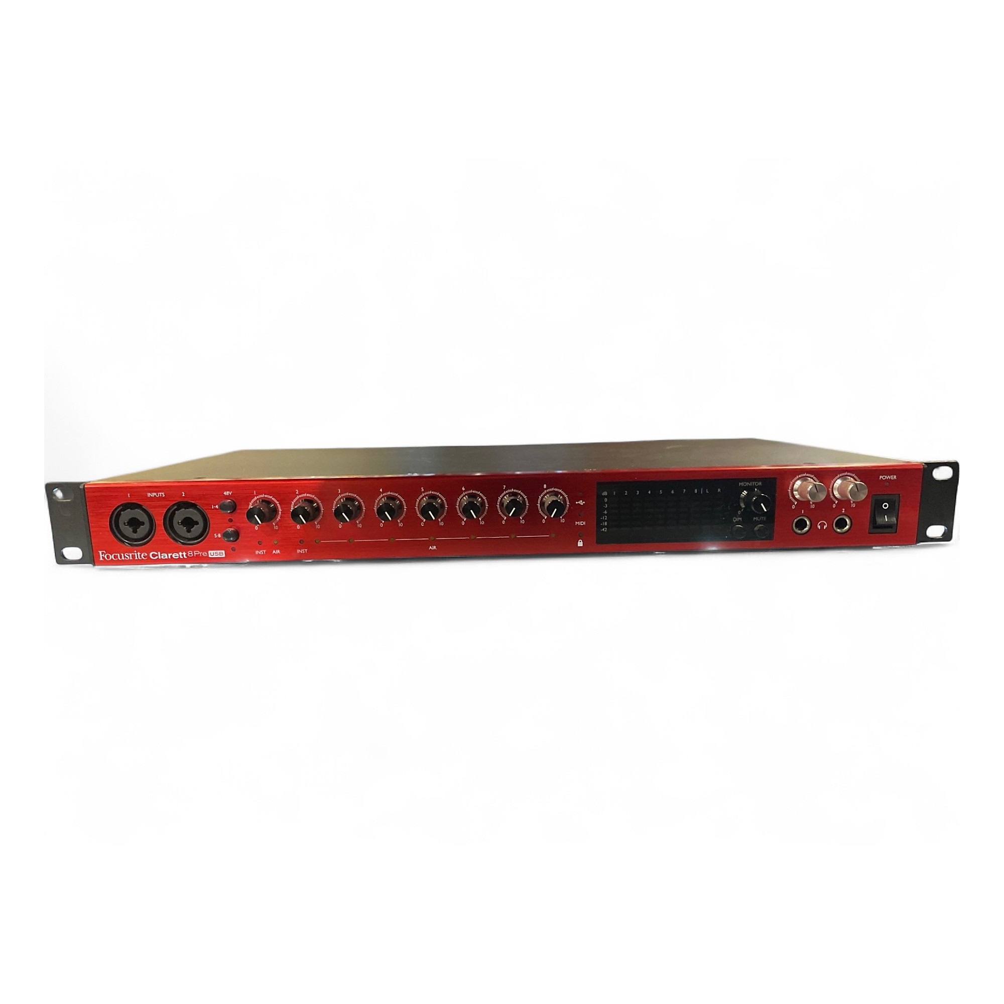 Focusrite Clarett 8Pre USBインターフェース★中古美品 Used Focusrite Clarett 8Pre USB Audio Interface | Guitar Center