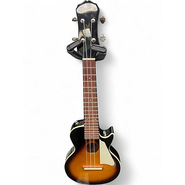 Used Epiphone les paul ukulele with electronics  2 Color Sunburst Ukulele
