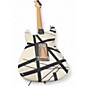 Used EVH Striped Series Frankie Arctic White Solid Body Electric Guitar
