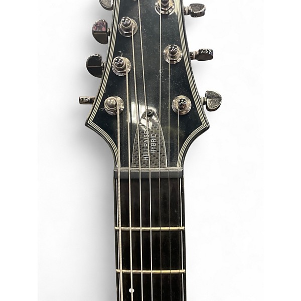 Used Schecter Guitar Research HELLRAISER HYBRID PT7 Trans Black Solid Body Electric Guitar