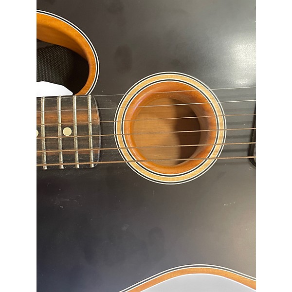 Used Fender American Acoustasonic Telecaster Black Acoustic Electric Guitar