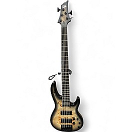 Used ESP LTD B5 5 String Charcoal Burst Satin Electric Bass Guitar