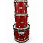 Used Pearl 7 Piece World Series Red Drum Kit