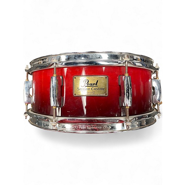 Used Pearl 7 Piece World Series Red Drum Kit