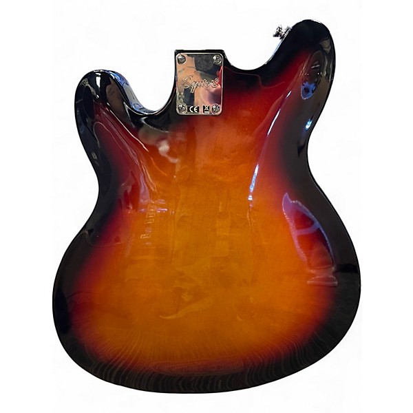 Used Squier Affinity Series Starcaster Hollow 3 Tone Sunburst Hollow Body Electric Guitar
