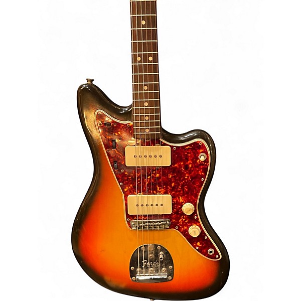 Vintage 1965 Fender Jazzmaster 2 Color Sunburst Solid Body Electric Guitar
