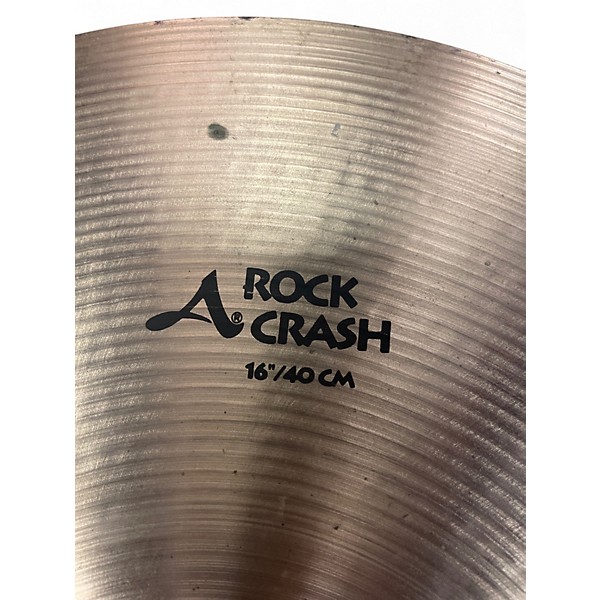 Used Zildjian 16in Avedis rock crash Cymbal