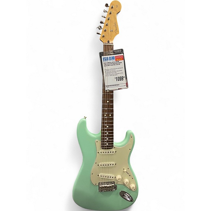 Used Fender japan junior stratocaster Seafoam Green Solid Body