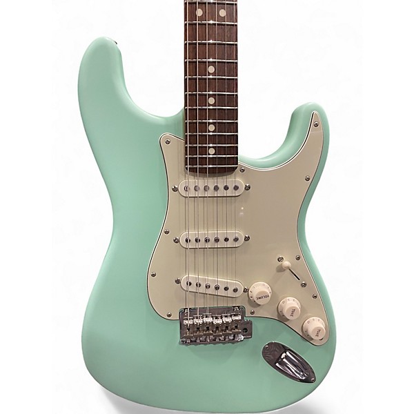 Used Fender japan junior stratocaster Seafoam Green Solid Body Electric Guitar