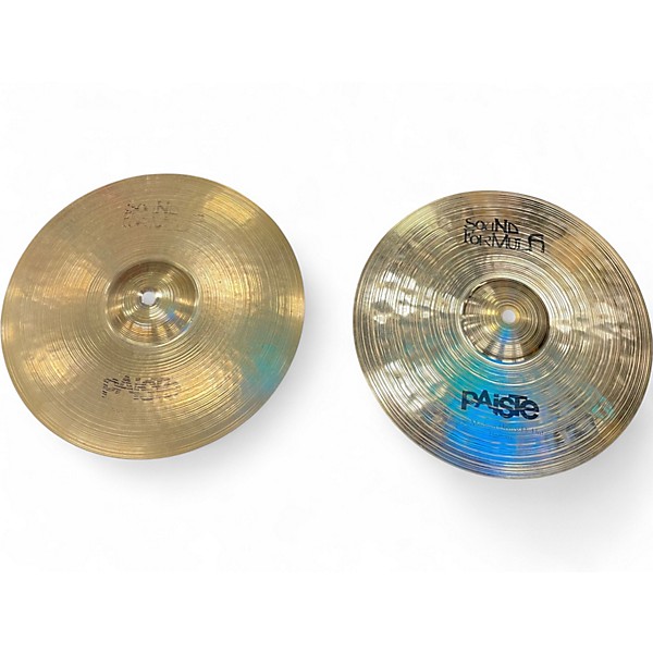 Used Paiste 13in SOUND FORMULA MEDIUM HEAVY HI HAT PAIR Cymbal