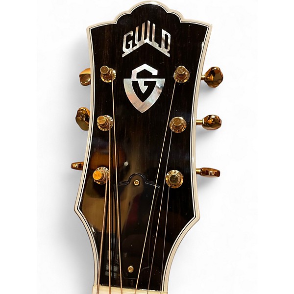 Used Guild f-55 Natural Acoustic Guitar