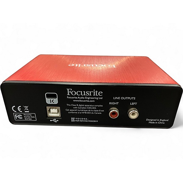 Used Focusrite Scarlett Solo Gen 2 Audio Interface