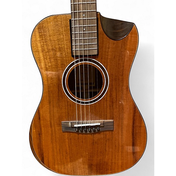 Used Journey Instruments OF882C Natural Acoustic Electric Guitar