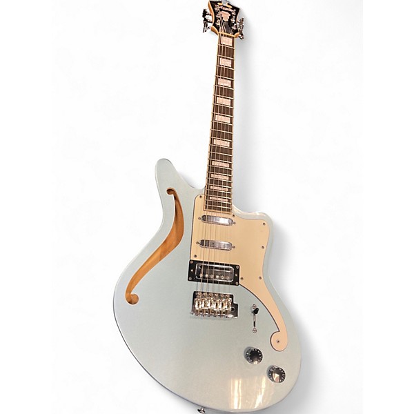 Used D'Angelico Premier Bedford Chrome Blue Solid Body Electric Guitar
