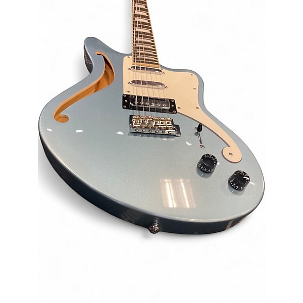 Used D'Angelico Premier Bedford Chrome Blue Solid Body Electric Guitar