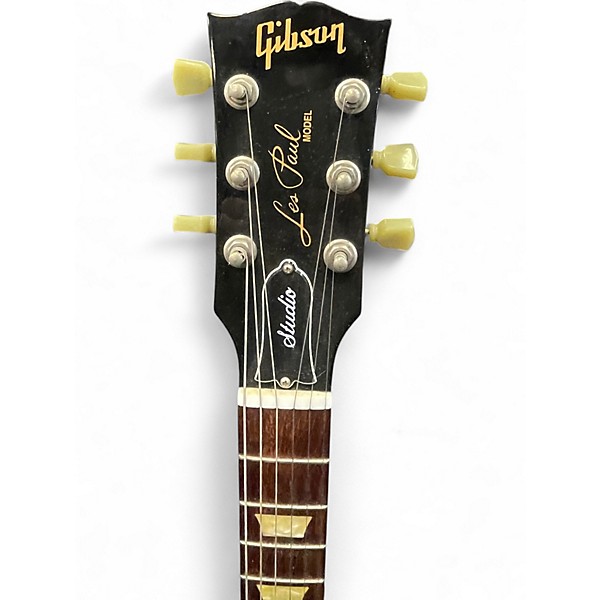 Used Gibson Les Paul Studio Black Solid Body Electric Guitar