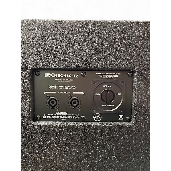 Used Gallien-Krueger NEO IV 410 Bass Cabinet