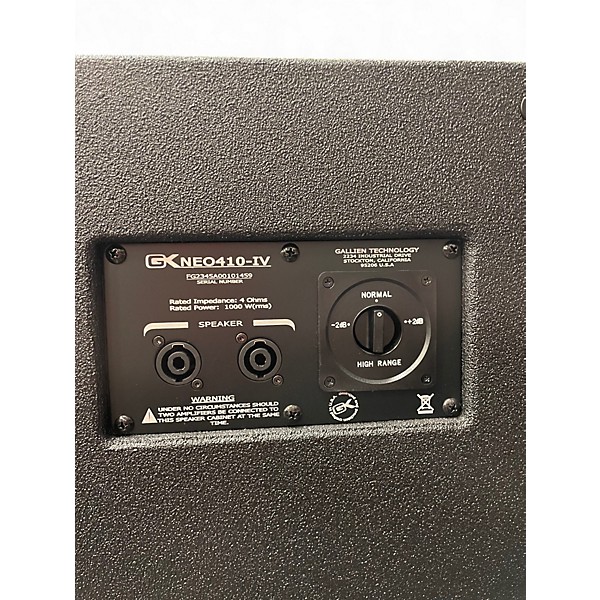 Used Gallien-Krueger NEO IV 410 Bass Cabinet