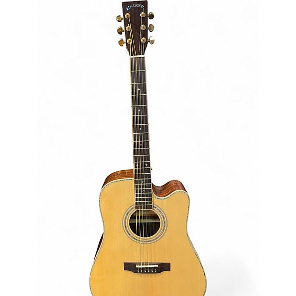 Used Zager ZAD 900CE Natural Acoustic Electric Guitar