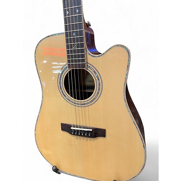 Used Zager ZAD 900CE Natural Acoustic Electric Guitar