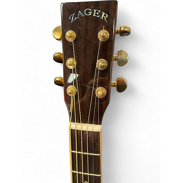 Used Zager ZAD 900CE Natural Acoustic Electric Guitar
