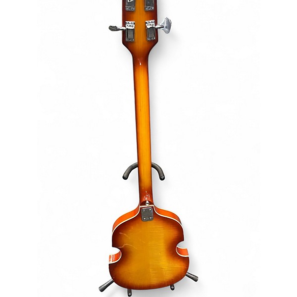 Used Crestwood violin sunburst Electric Bass Guitar