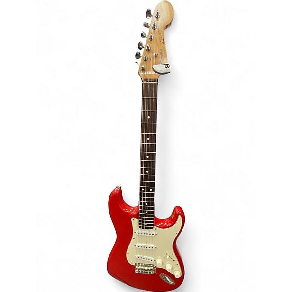 Used 1980s Squier MIJ Contemporary Stratocaster RED Solid Body Electric Guitar