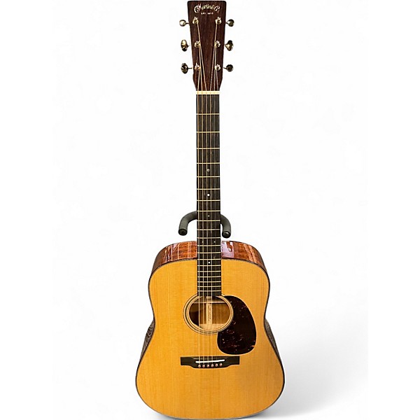 Used 2022 Martin D18 Modern Deluxe Natural Acoustic Guitar