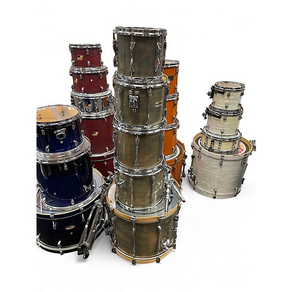 Used Yamaha 5 Piece Recording Custom TRANS GRAY GREEN Drum Kit