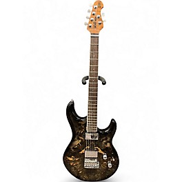 Used Ernie Ball Music Man Luke III BFR Ball Family Reserve Black Burl  Solid Body Electric Guitar